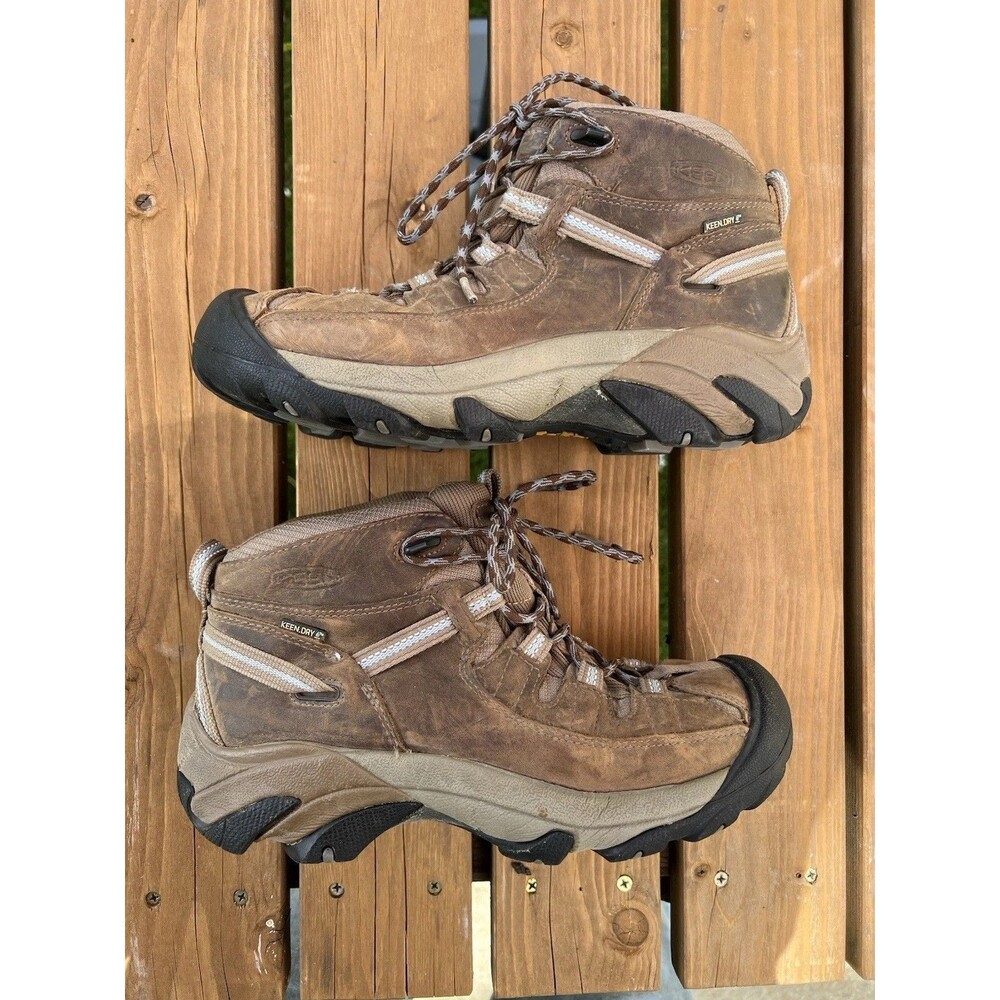 Keen Targhee II Mid Waterproof Hiking Brown Casual Boots 1004114 US Women’s 8.5 - Picture 7 of 16